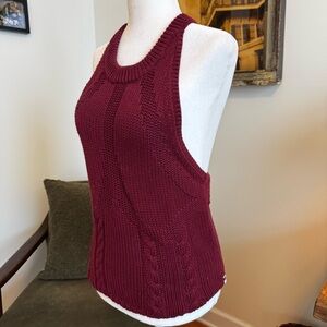 One Teaspoon Deep Red Knit Top